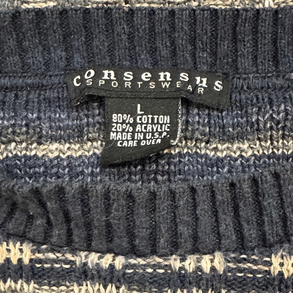 Vintage Consensus Men’s Sweater-Made in the USA - Picture 3 of 3